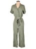 Carly Jean Solid Green Jumpsuit Size S - photo 1
