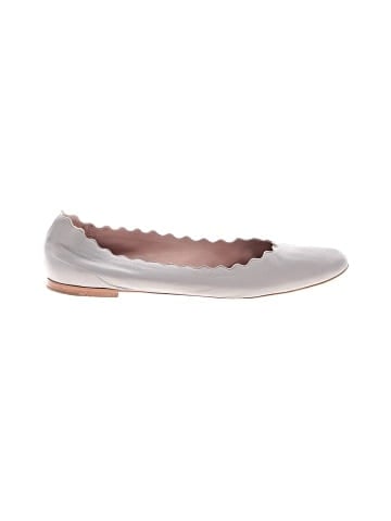 Chloé Leather Lauren Scallop Flats (view 1)