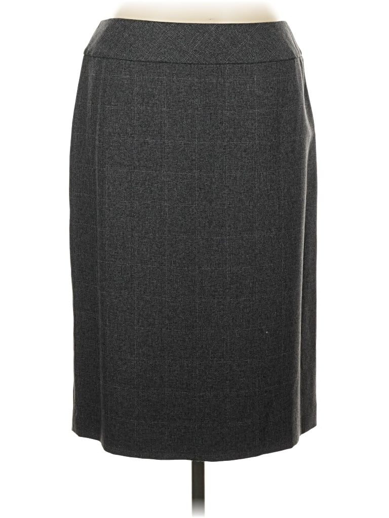 Pre-owned Evan Picone Formal Skirt In Gray