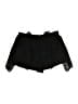 Soho Chevron-herringbone Jacquard Solid Black Skort Size 3 - photo 1