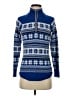 Talbots Stripes Fair Isle Chevron-herringbone Blue Pullover Sweater Size P (petite) - photo 1