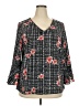 Apt. 9 100% Polyester Black 3/4 Sleeve Blouse Size XXL - photo 1