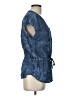 Liz Claiborne 100% Lyocell Blue Short Sleeve Blouse Size L - photo 4