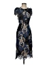 BCBGMAXAZRIA 100% Polyester Paisley Blue Cocktail Dress Size 0 - photo 1