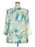 Alfred Dunner 100% Polyester Teal 3/4 Sleeve Blouse Size 2X - photo 2