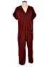 Zara Basic Solid Burgundy Jumpsuit Size S - photo 1
