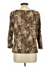 Rafaella Animal Print Gold 3/4 Sleeve Top Size L (petite) - photo 2