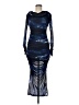 Nicholas Graphic Blue Cocktail Dress Size 8 - photo 1