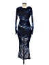 Nicholas Graphic Blue Cocktail Dress Size 8 - photo 2