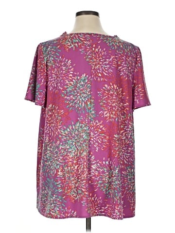 Lane Bryant Outlet Short Sleeve Blouse (view 2)