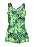 Unbranded Argyle Green One Piece Swimsuit Size 4 (estimated) - photo 1