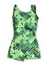 Unbranded Argyle Green One Piece Swimsuit Size 4 (estimated) - photo 2