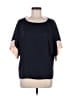 Zara Blue Short Sleeve Blouse Size M - photo 1