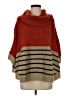 Moth Color Block Red Poncho Size XS - photo 1