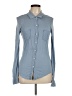 Michael Stars Blue Long Sleeve Button-Down Shirt One size - photo 1
