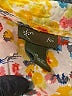Fei Floral Yellow Short Sleeve Blouse Size 12 - photo 6