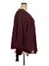 Alyx 100% Polyester Burgundy Long Sleeve Blouse Size 3X - photo 4