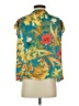Rose + Olive 100% Polyester Teal Short Sleeve Blouse Size S - photo 2