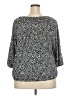 MICHAEL Michael Kors Animal Print Multi Color Gray 3/4 Sleeve Blouse Size 2X - photo 2