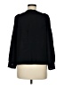 J.Crew 100% Silk Black Long Sleeve Silk Top Size M - photo 2