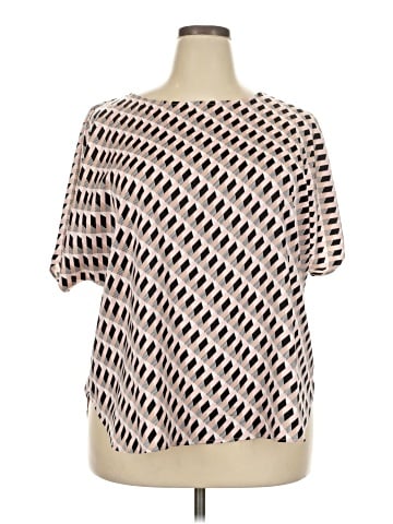 Anne Klein Short Sleeve Blouse (view 1)