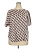 Anne Klein Silver Short Sleeve Blouse Size 2X - photo 1