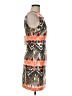 Esley 100% Polyester Graphic Orange Cocktail Dress Size M - photo 4