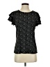 Adrianna Papell Stars Black Short Sleeve Top Size S - photo 1