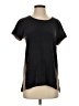 Ecru 100% Rayon Black Short Sleeve Top Size S - photo 1