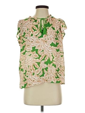 Rose + Olive Sleeveless Blouse (view 1)