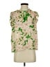 Rose + Olive 100% Polyester Green Sleeveless Blouse Size S - photo 1
