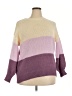 Unbranded 100% Polyester Color Block Purple Pullover Sweater Size XXL - photo 1