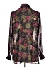 Assorted Brands Floral Burgundy Long Sleeve Blouse Size L - photo 2