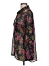 Assorted Brands Floral Burgundy Long Sleeve Blouse Size L - photo 5