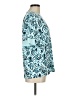 JM Collection Teal Short Sleeve Blouse Size M - photo 4