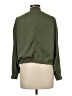 Divided by H&M 100% Polyester Green Track Jacket Size 8 - photo 2