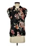 Haver + Blair 100% Polyester Floral Black Short Sleeve Blouse Size S - photo 1