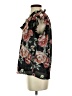 Haver + Blair 100% Polyester Floral Black Short Sleeve Blouse Size S - photo 5