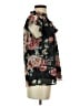 Haver + Blair 100% Polyester Floral Black Short Sleeve Blouse Size S - photo 4