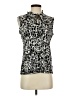 Tahari Animal Print Ivory Sleeveless Blouse Size S - photo 1