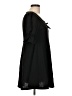 Unbranded Solid Black Casual Dress Size L - photo 4