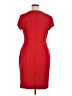 Connected Apparel Solid Red Cocktail Dress Size 14 - photo 2