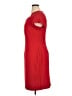 Connected Apparel Solid Red Cocktail Dress Size 14 - photo 5