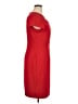 Connected Apparel Solid Red Cocktail Dress Size 14 - photo 4