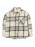 Zara Plaid Tan Long Sleeve Button-Down Shirt Size 9 - photo 1
