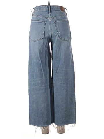 Madewell The Curvy Perfect Vintage Wide-Leg Crop Jean in Altoona Wash: Raw-Hem Edition (view 2)