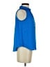 Ann Taylor 100% Polyester Blue Sleeveless Blouse Size S (petite) - photo 4