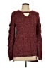 Rock & Republic Tweed Burgundy Pullover Sweater Size L - photo 1