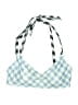 Summersalt Checkered-gingham Blue Swimsuit Top Size 10 - photo 1