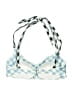Summersalt Checkered-gingham Blue Swimsuit Top Size 10 - photo 2